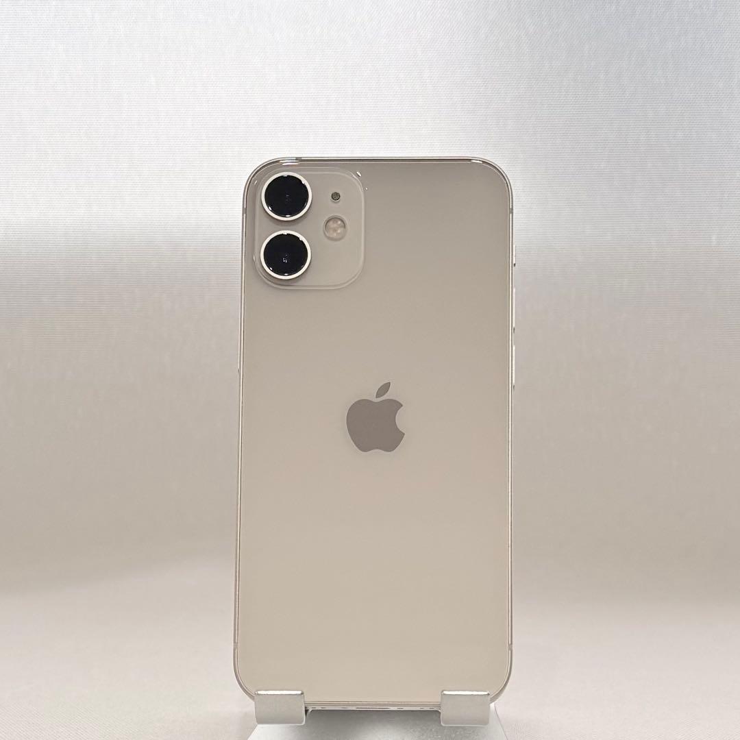 『極美品』iPhone 12 mini 64GB ホワイト　新品バッテリー　本体