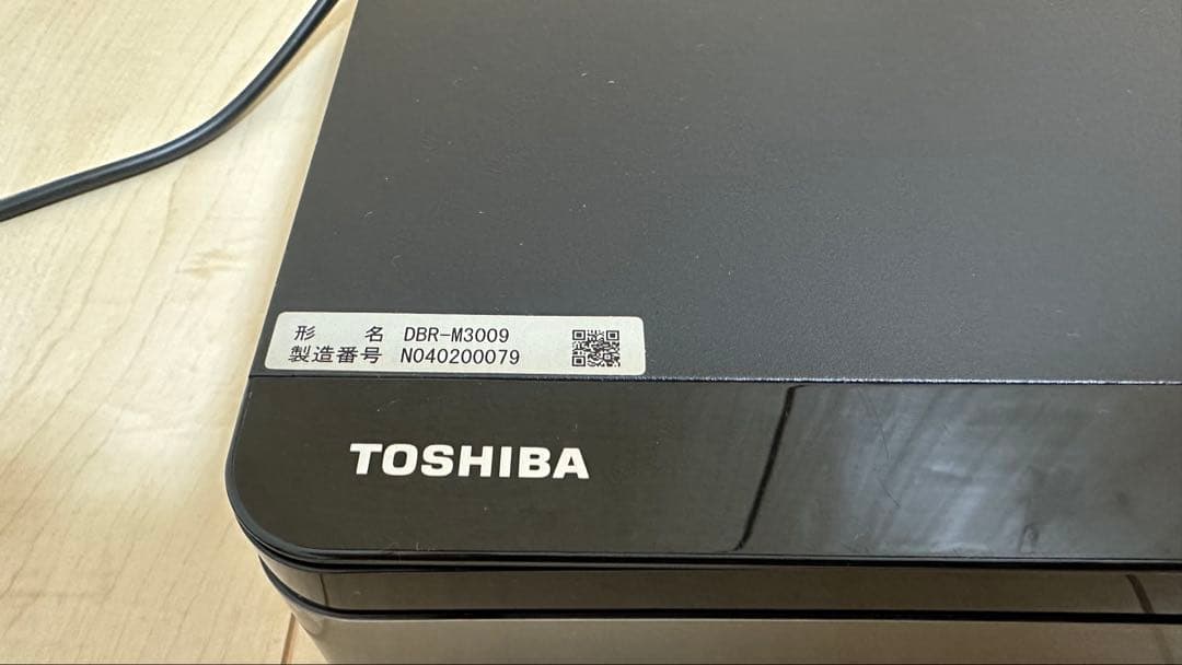 【ジャンク】TOSHIBA DBR-M3009 ブルーレイレコーダー