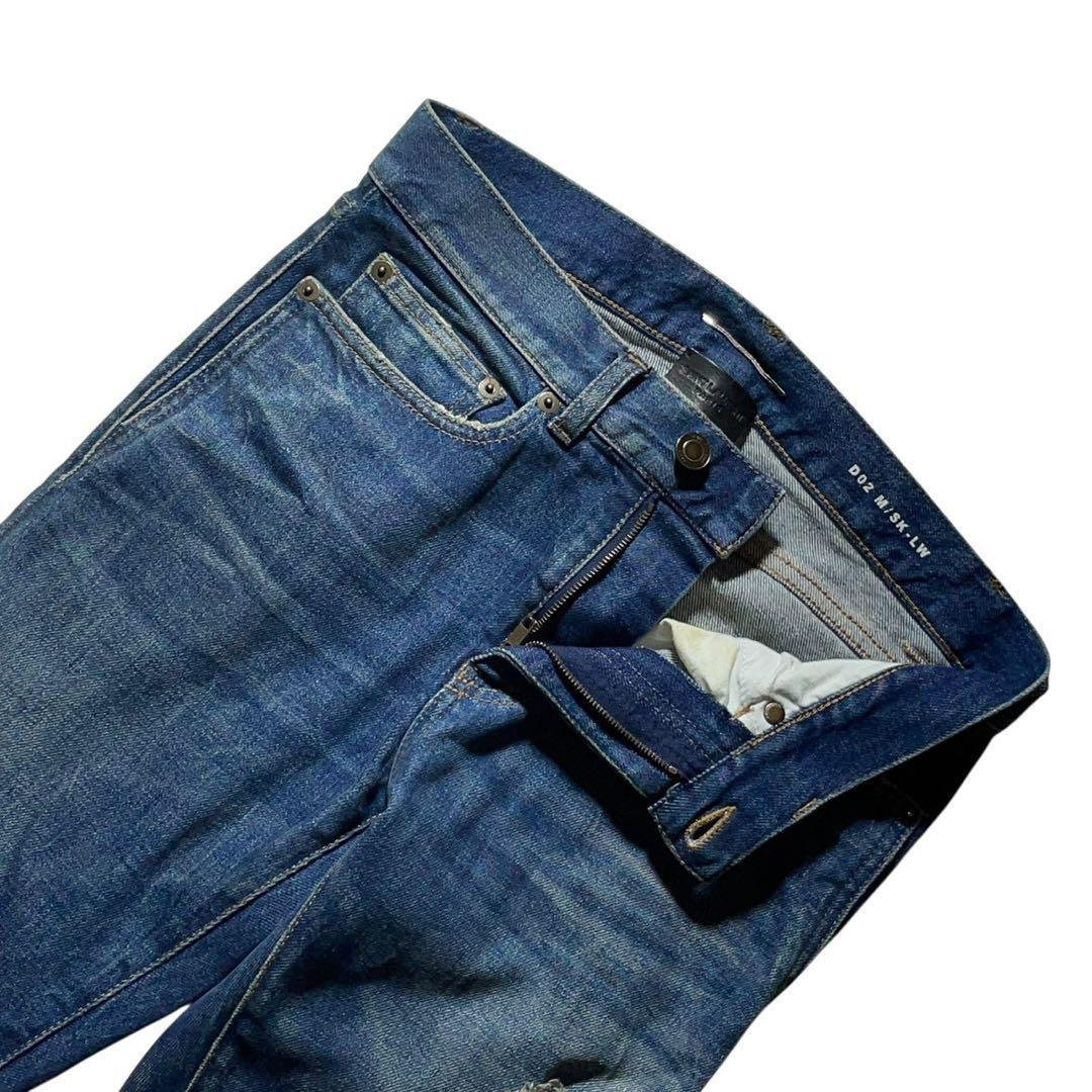 最高級✨SAINT LAURENT PARIS D02 クラッシュデニム エディ