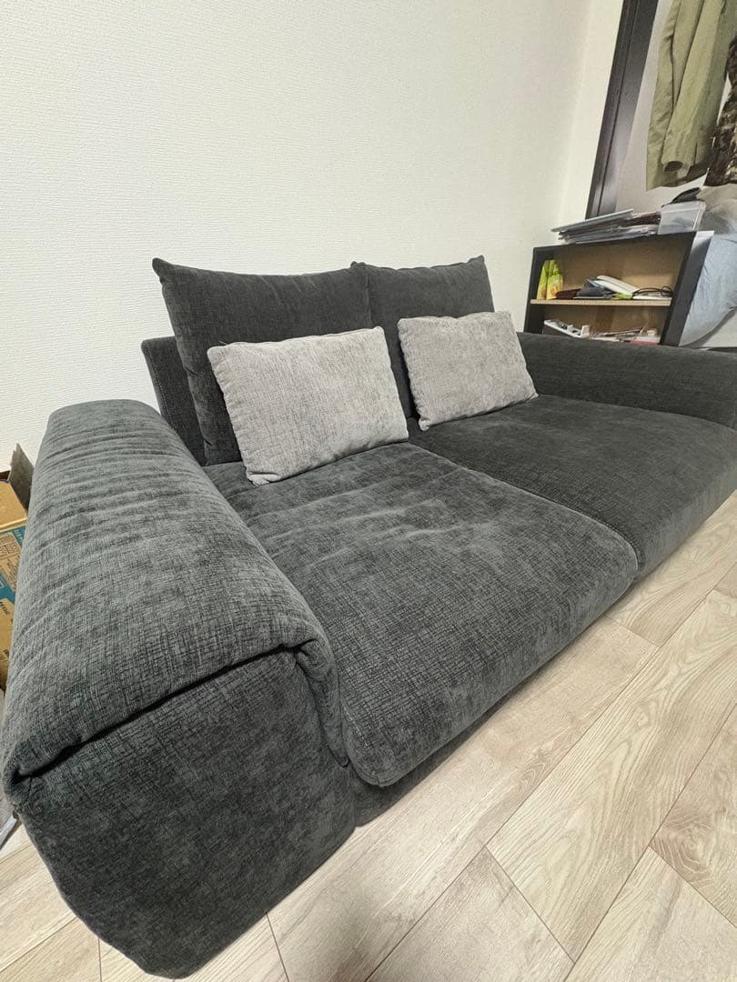 ゆ*ゆ様 2人掛けセパレートソファ 布張りタイプ (LB04 GY)