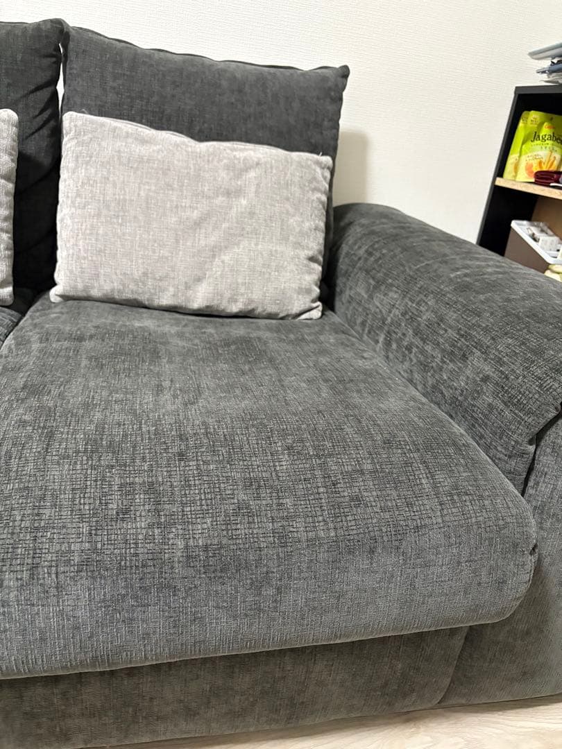 ゆ*ゆ様 2人掛けセパレートソファ 布張りタイプ (LB04 GY)