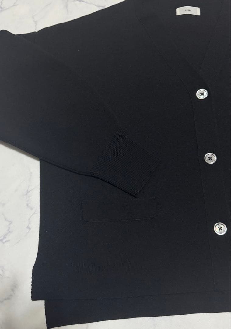 美品！IENA スーパーファインスムース ショートカーディガン　イエナ　24AW