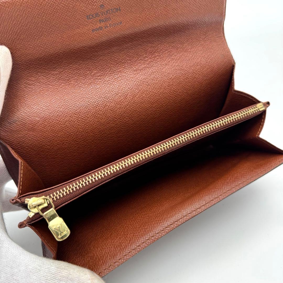 【美品】ルイヴィトン　モノグラム　ポシェット・ポルトモネ・クレディ　長財布