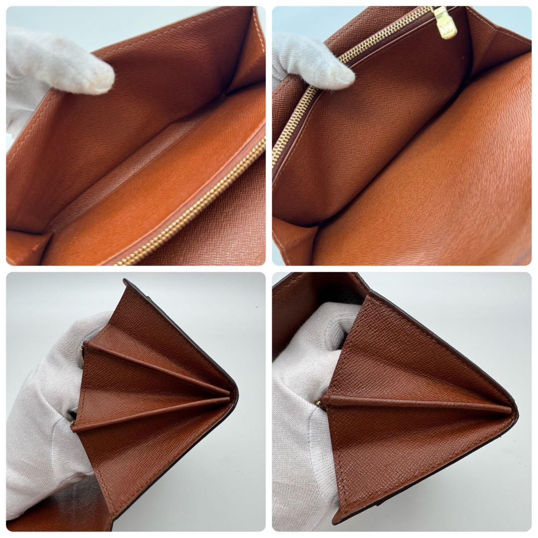 【美品】ルイヴィトン　モノグラム　ポシェット・ポルトモネ・クレディ　長財布