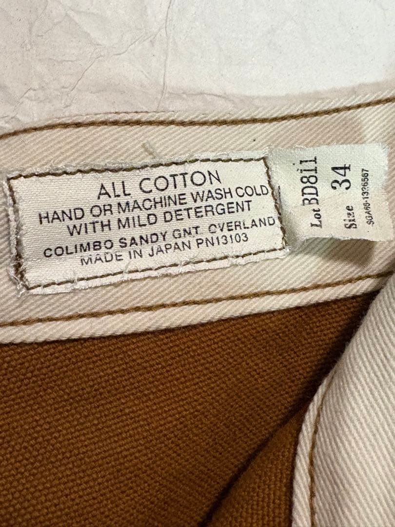 COLIMBO コリンボ ワークパンツ W34 ペインターパンツ