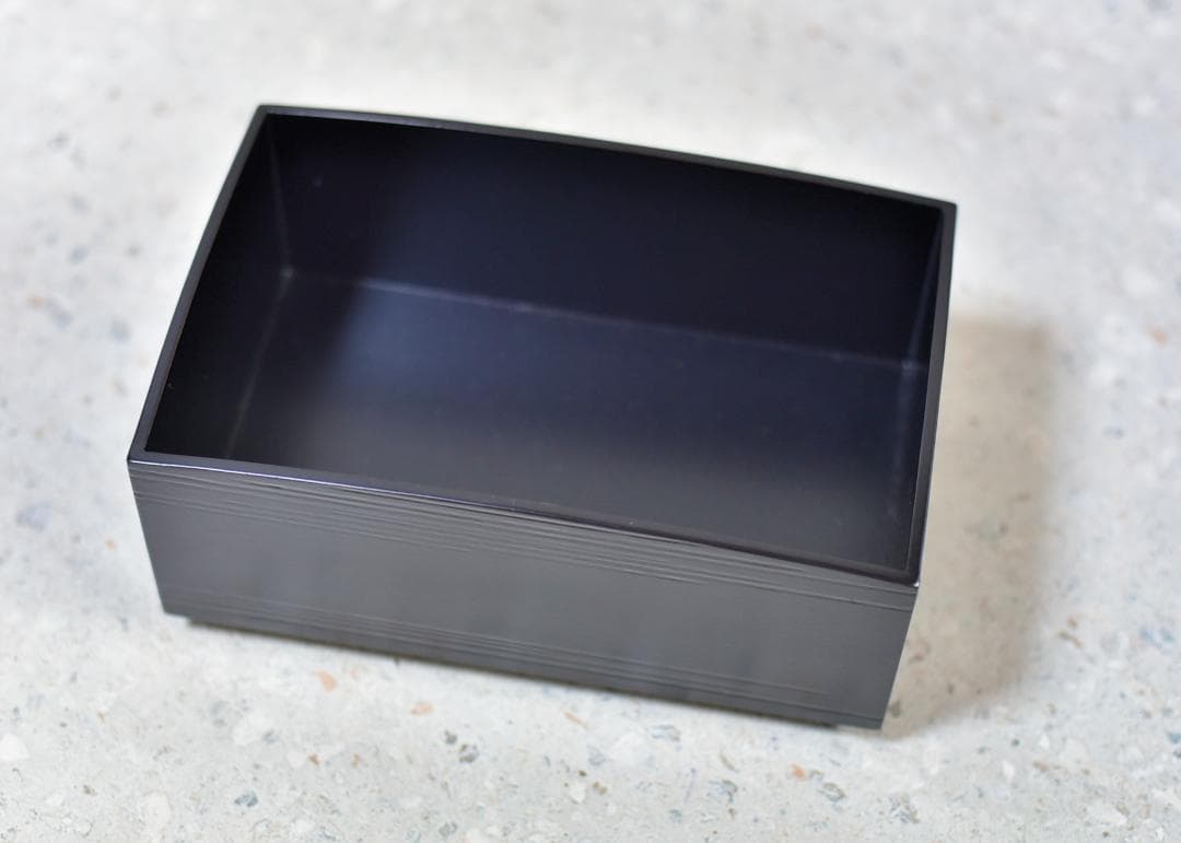 如心斎好写、秀斎作　一閑張櫛型煙草盆【極上品】　共箱お茶道具