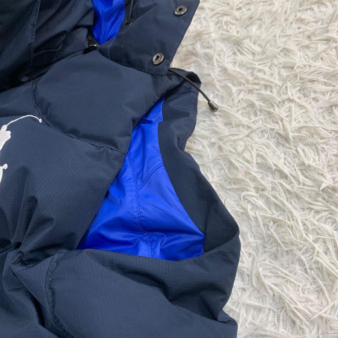 15219✨ポロラルフローレン ダウンベスト ポリエステル ネイビー 無地