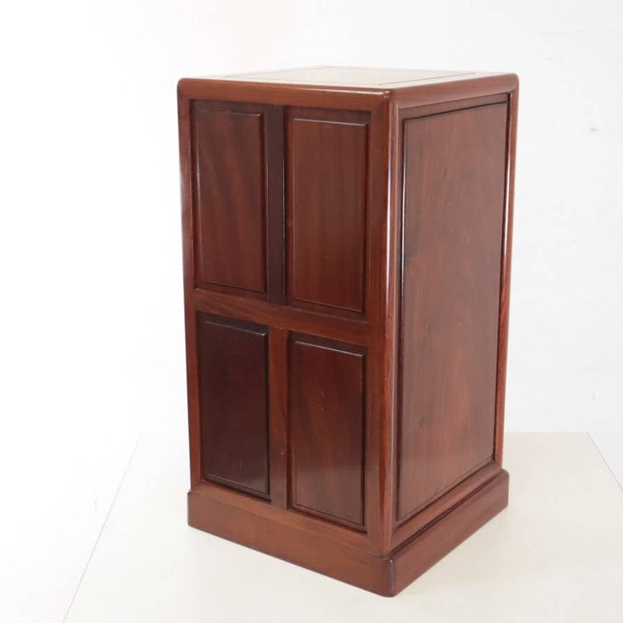 高級銘木 唐木 花梨無垢 螺鈿細工 サイドチェスト 8杯 小箪笥 H60cm