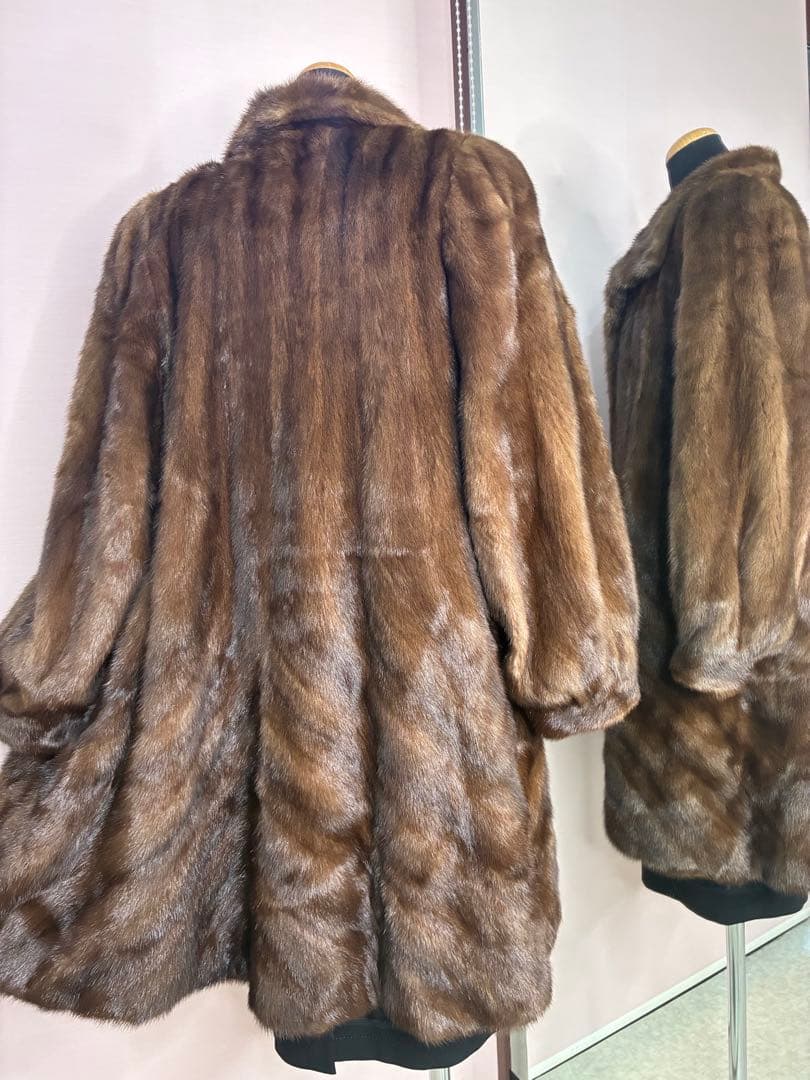 grace ❣️デミパフ　ミンク　デザイン　コート《貂皮　毛皮　大衣》