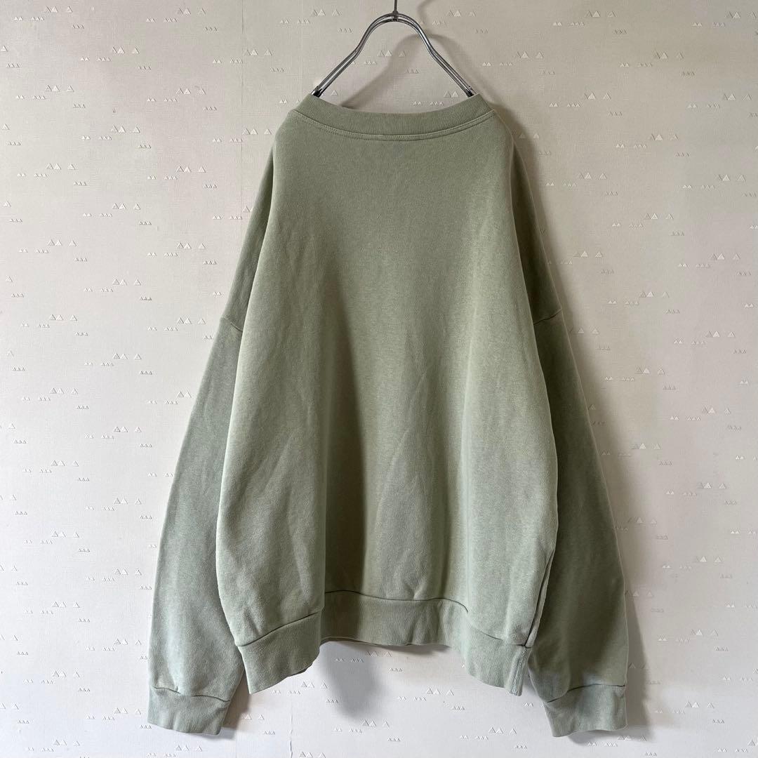 古着 アンユーズド オーバーサイズ スウェット 鶯色
