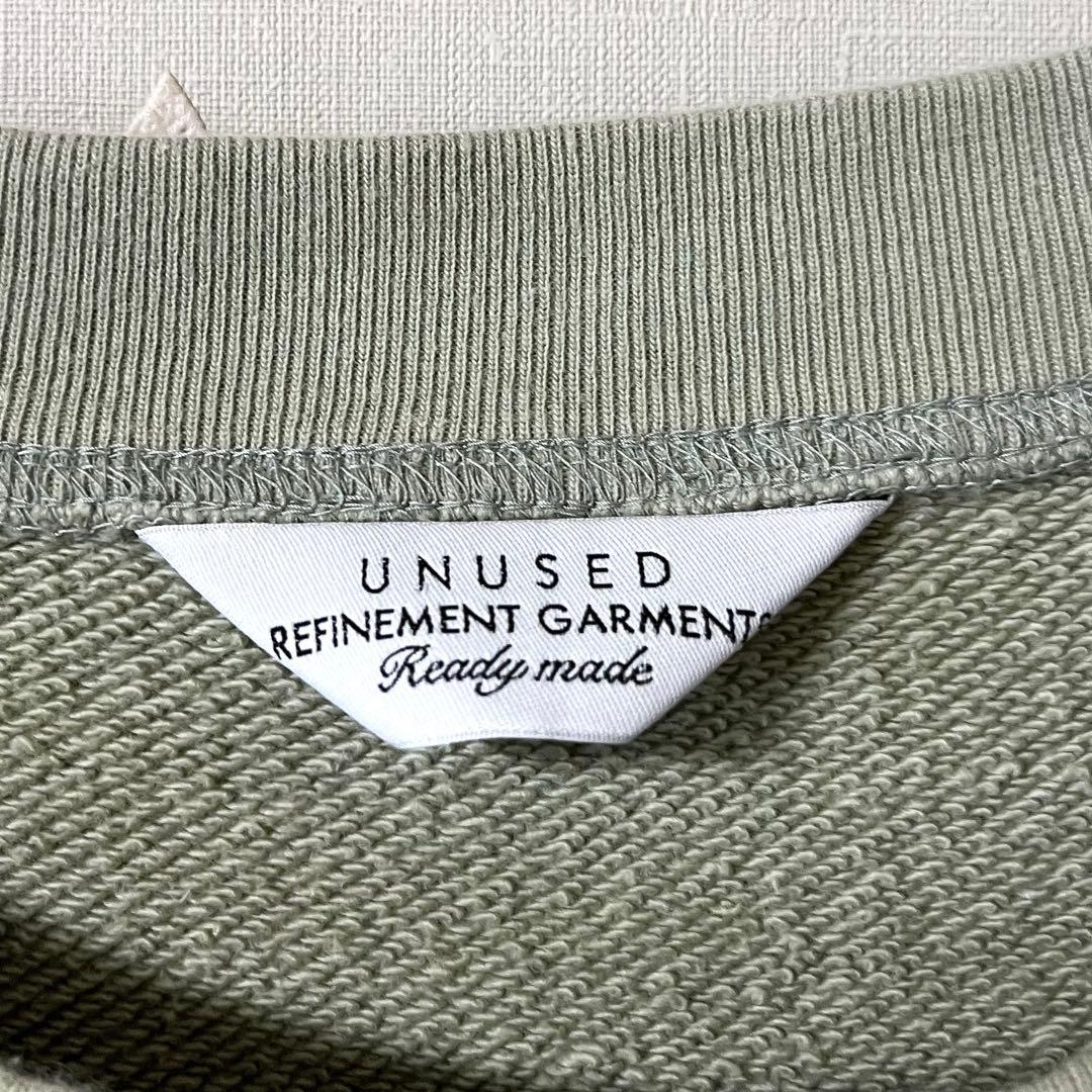 古着 アンユーズド オーバーサイズ スウェット 鶯色