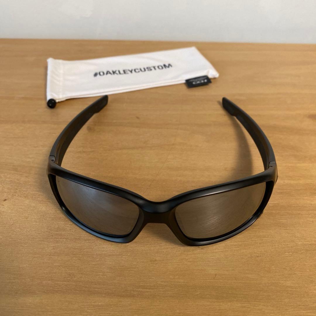 Oakley オークリー　ストレートリンク　ブラック偏光ミラーUSA製サングラス