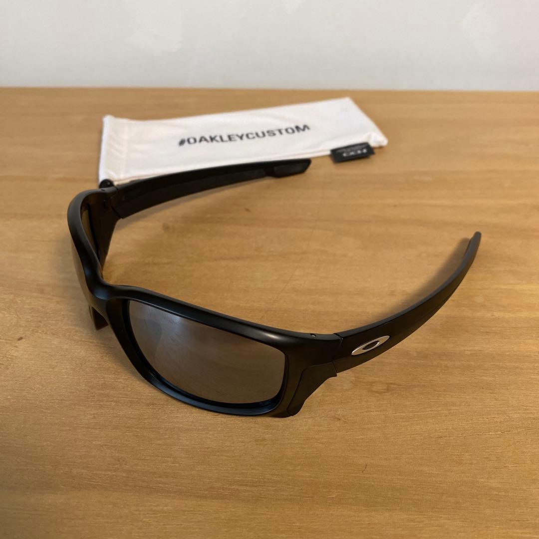 Oakley オークリー　ストレートリンク　ブラック偏光ミラーUSA製サングラス