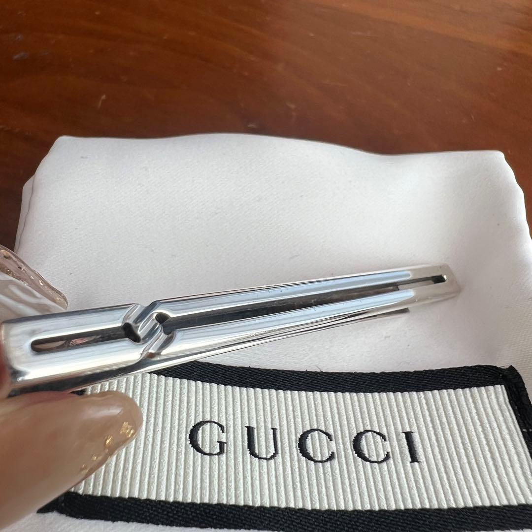 専用　【鏡面仕上】GUCCI ネクタイピン　タイピン　925　仕事　冠婚葬祭