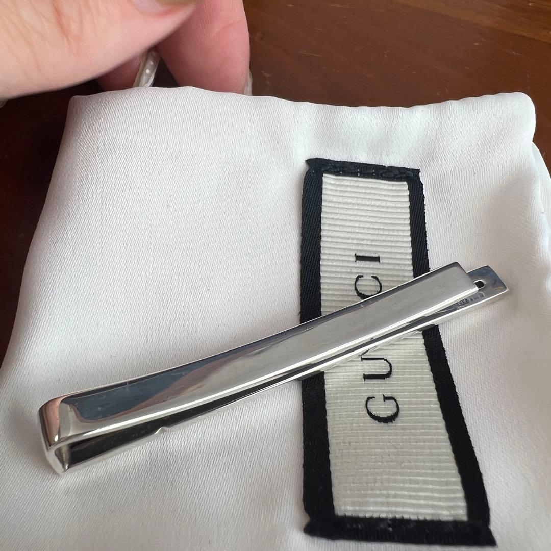 専用　【鏡面仕上】GUCCI ネクタイピン　タイピン　925　仕事　冠婚葬祭