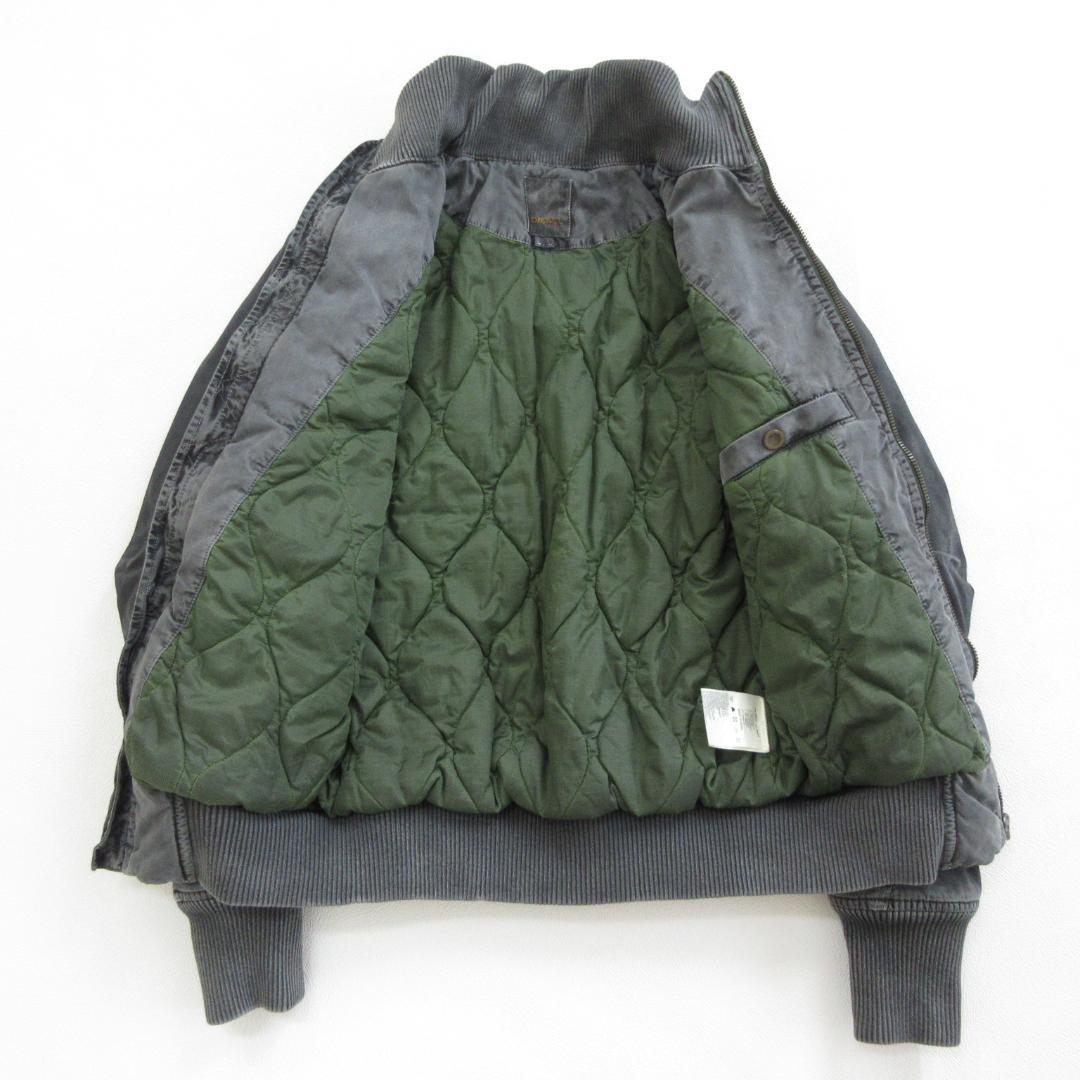 【Diesel】ディーゼル　ビンテージ加工　ミリタリー　中綿ジャケット　0196