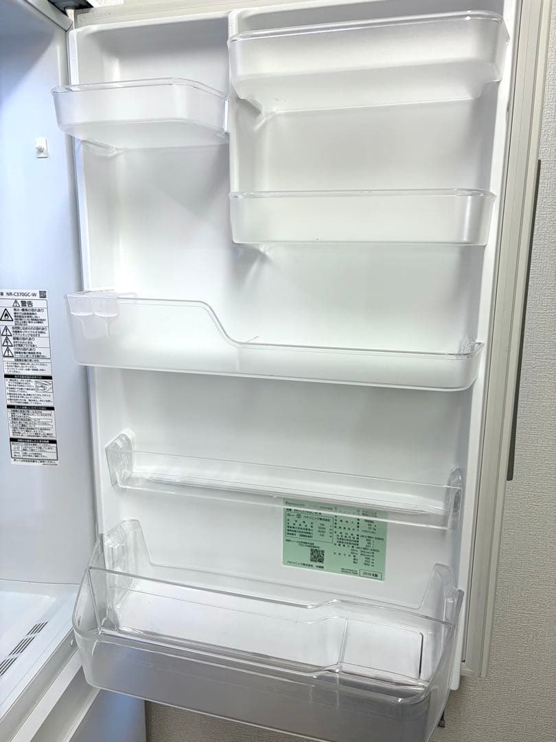 NR-C370GC-W 冷蔵庫 スノーホワイト [365L /3ドア］