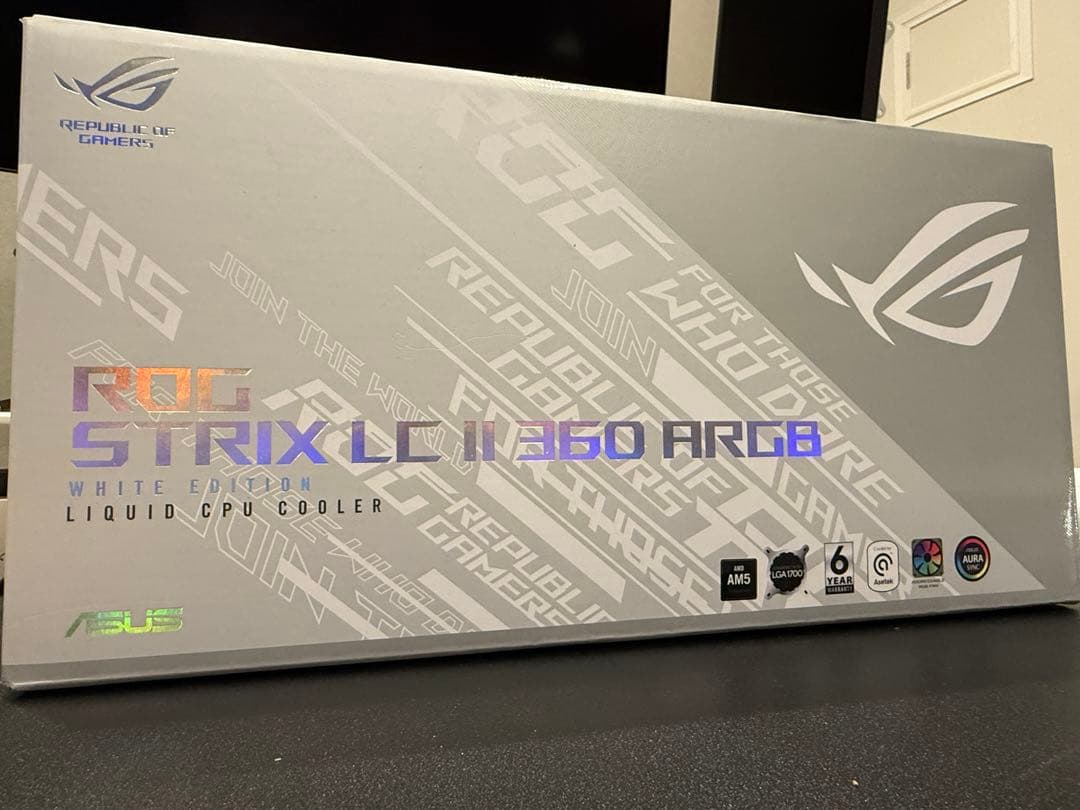 【中古美品】ASUS ROG STRIX LCⅡ 360 white+おまけ