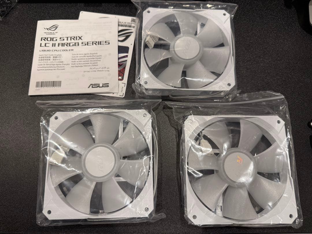 【中古美品】ASUS ROG STRIX LCⅡ 360 white+おまけ