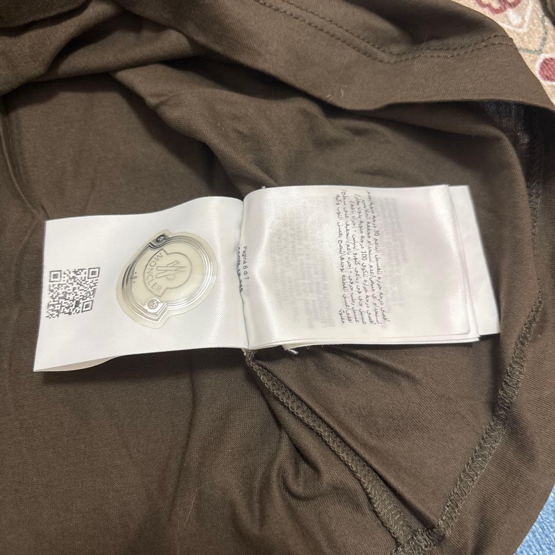 MONCLER ダークグリーン 長袖Tシャツ