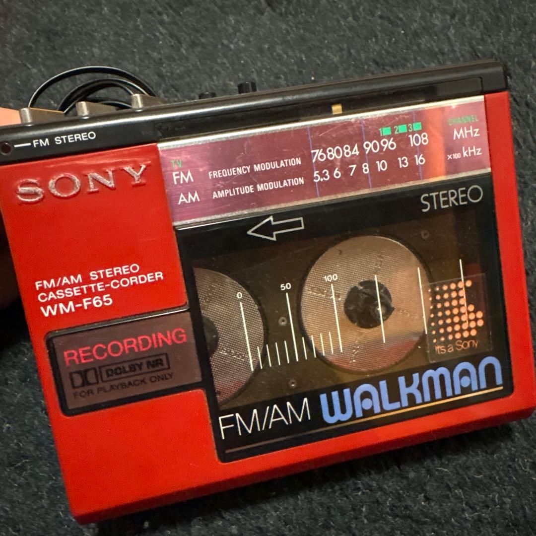 ポータブルプレーヤー SONY WM-F65 cassette-coder WALKMAN