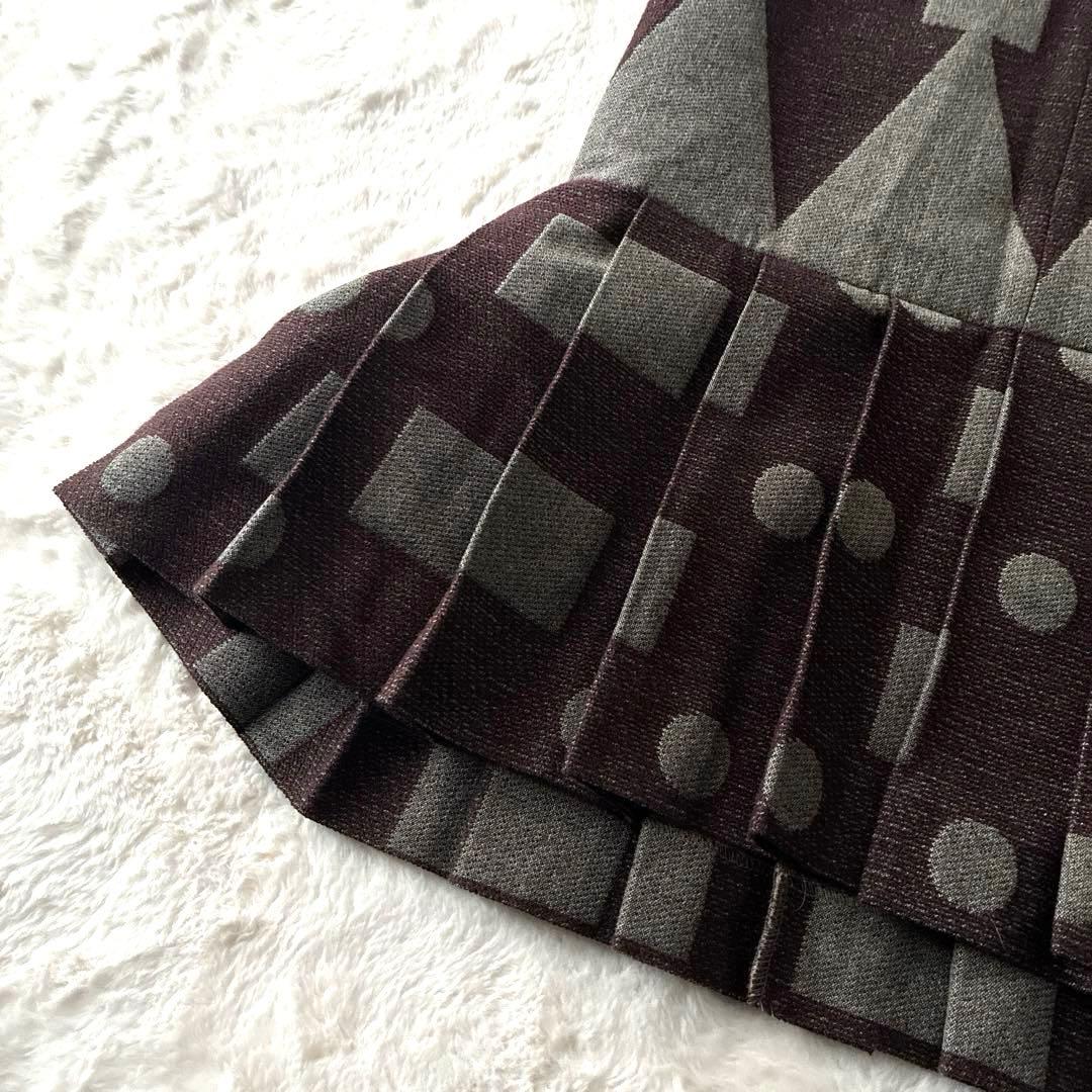 美品 希少✨ヴィヴィアン ウエストウッド 変形 プリーツ ワンピース 総柄