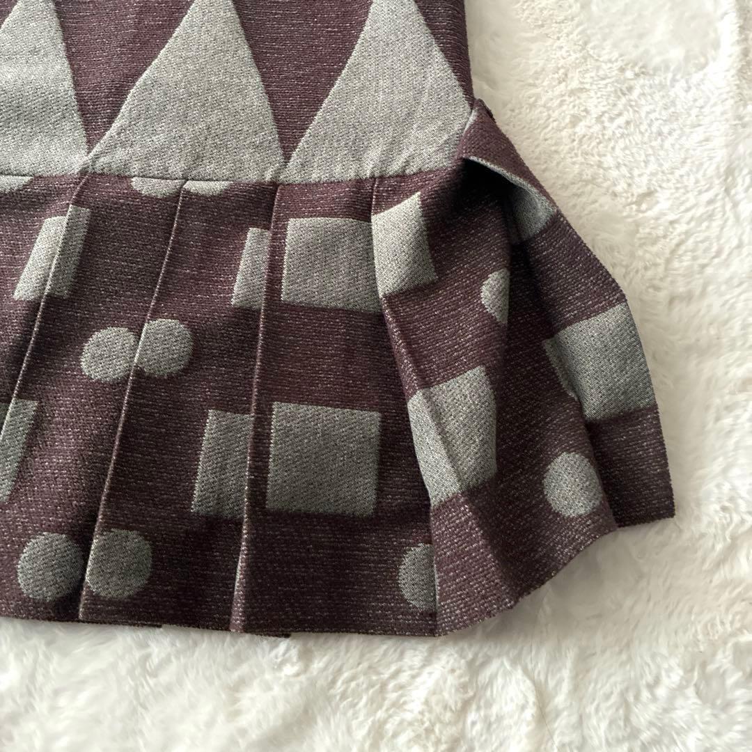 美品 希少✨ヴィヴィアン ウエストウッド 変形 プリーツ ワンピース 総柄