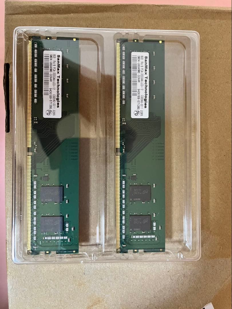 SanMax DDR4 メモリ8GB×2 3200MHz