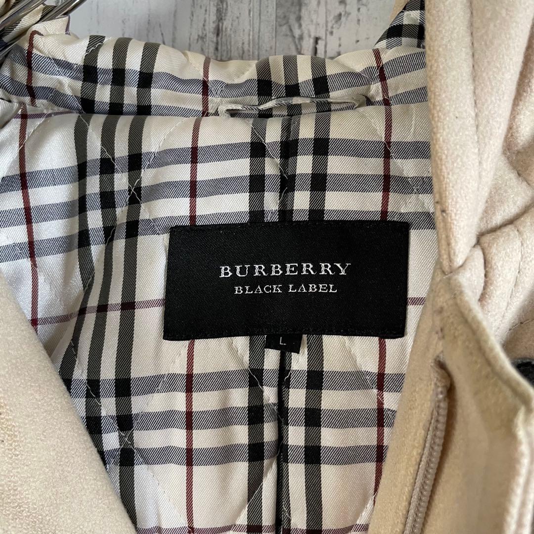 Burberry Black Label ダッフルコート　Lサイズ　チェック柄