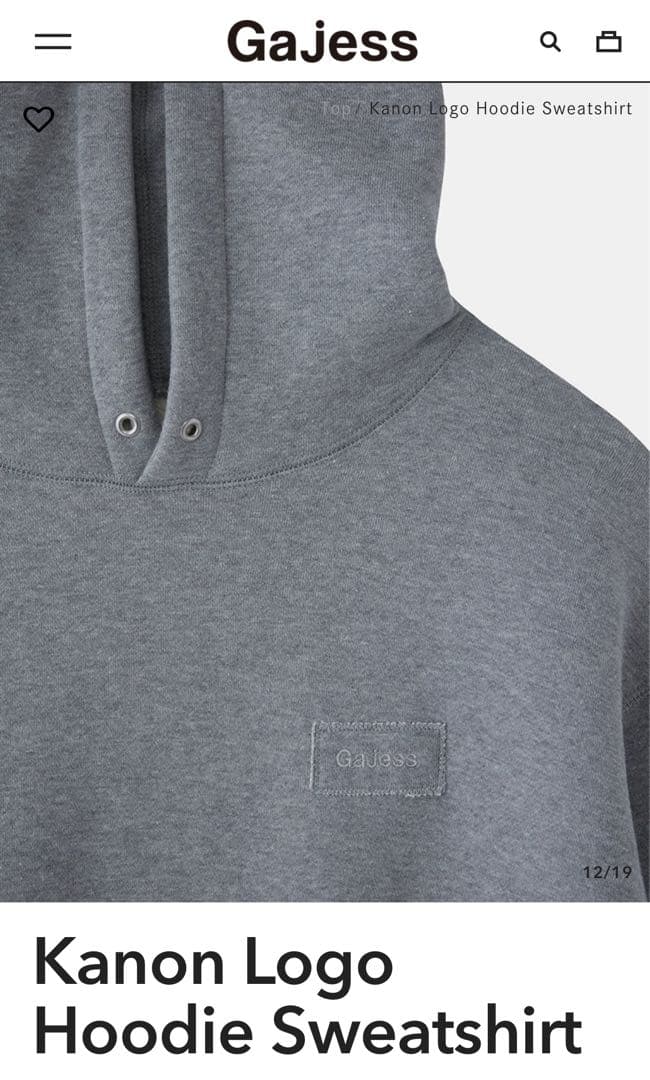 Gajess Kanon Logo Hoodie Sweatshirt パーカー