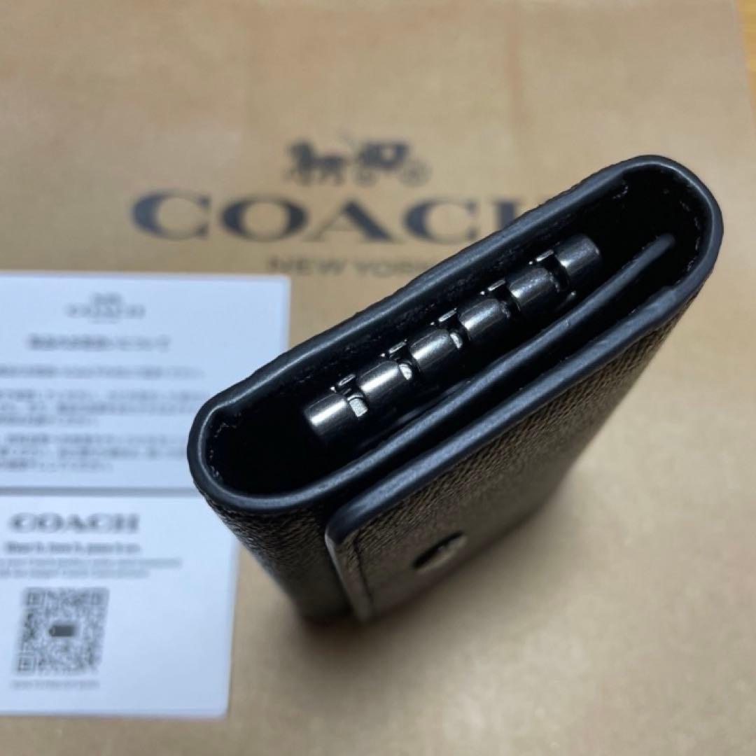 新品未使用 COACH コーチ　キーケース ブラック