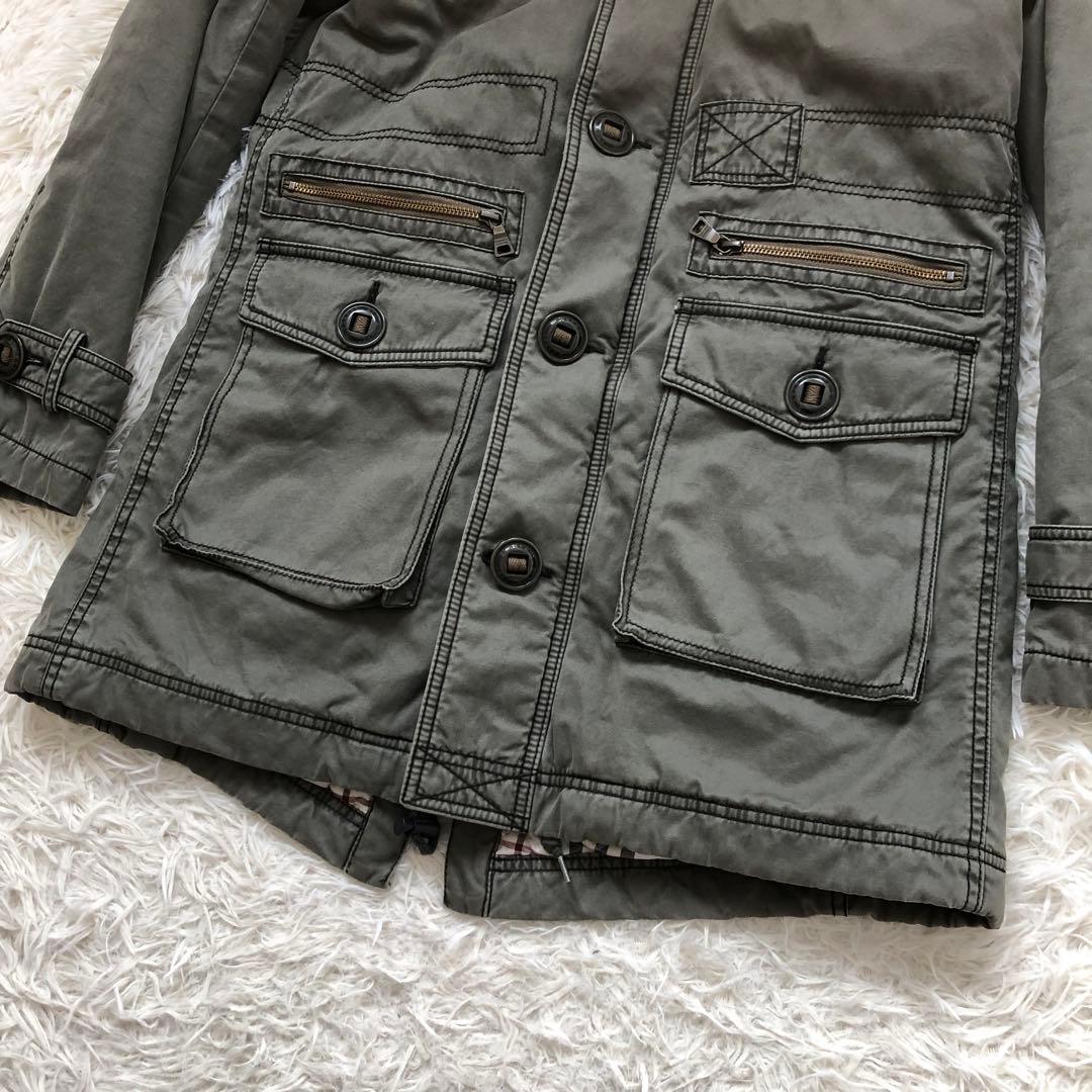 激レアモデル　L バーバリーブラックレーベル ミリタリーモッズコート　3way