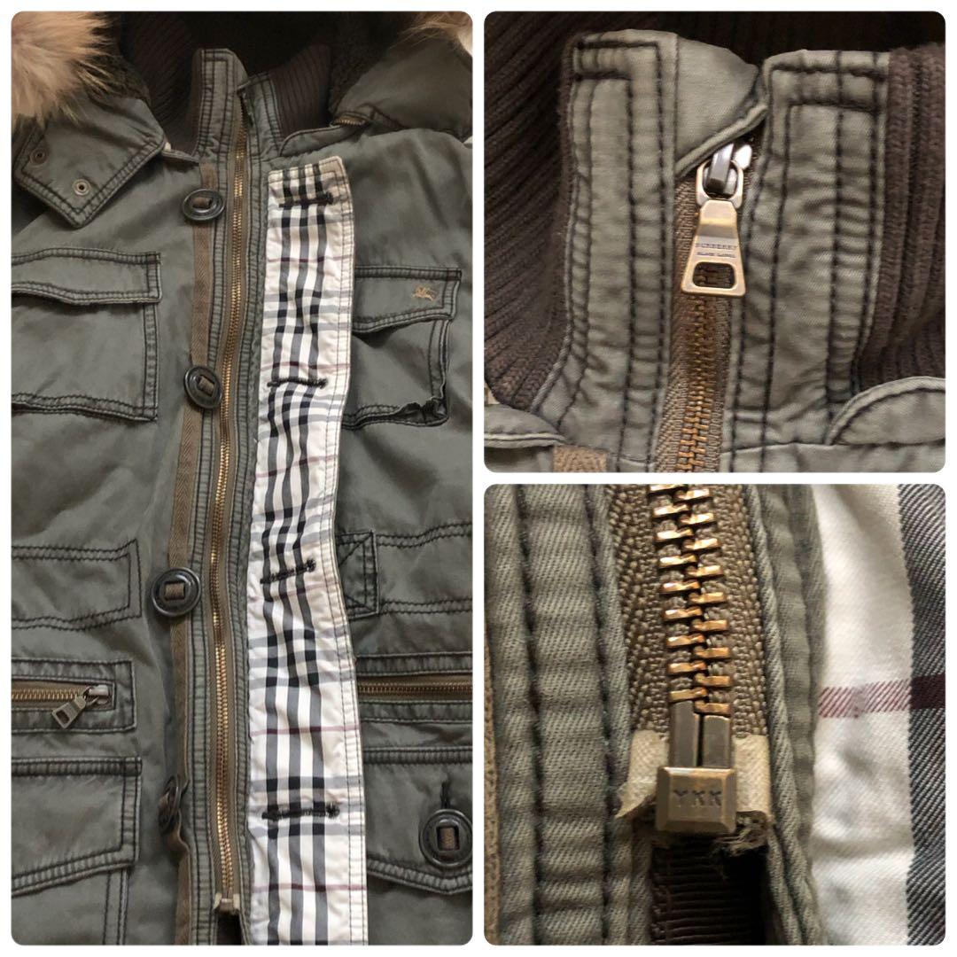 激レアモデル　L バーバリーブラックレーベル ミリタリーモッズコート　3way