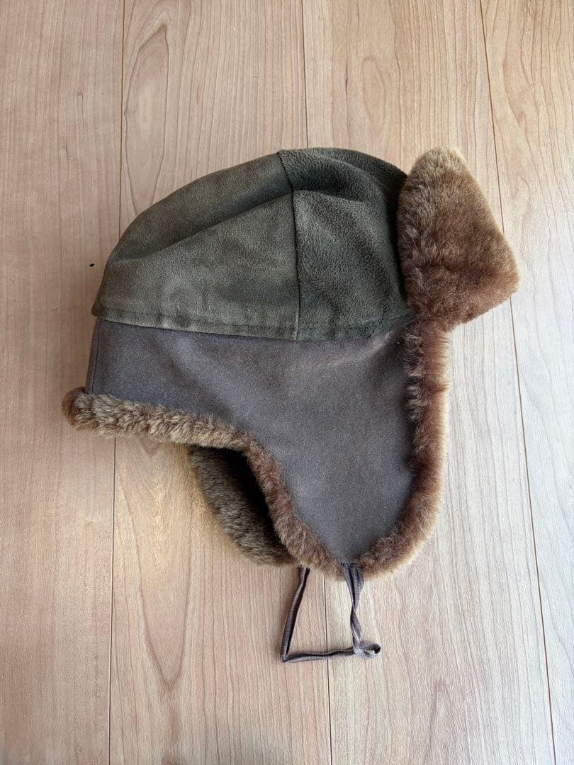 80s llbean エルエルビーン レザー フライトキャップ