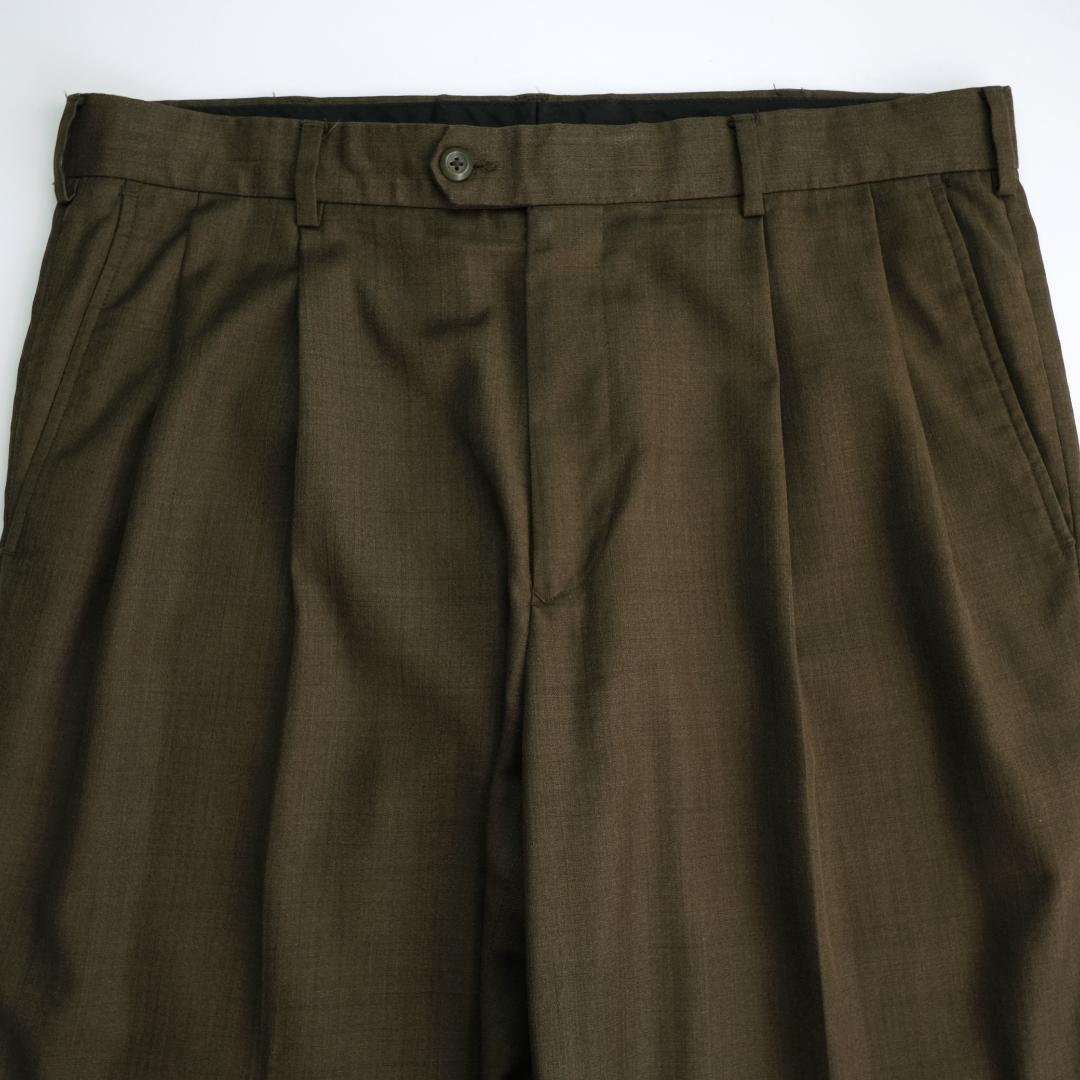 パンツ PERRY ELLIS Two tuck Wide Slacks 34/32