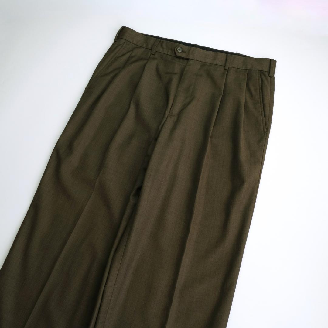 パンツ PERRY ELLIS Two tuck Wide Slacks 34/32