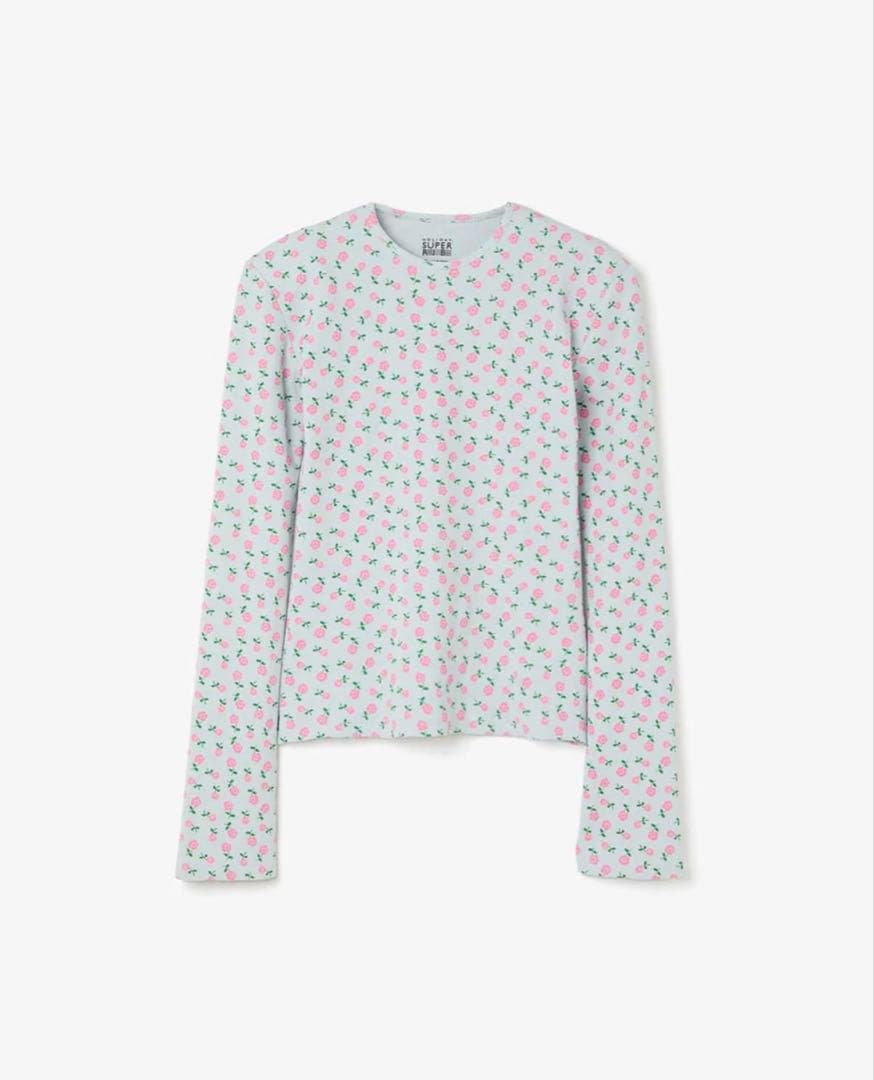 トップス HOLIDAY SUPERRIB PADDEDSHOULDER CREWNECK