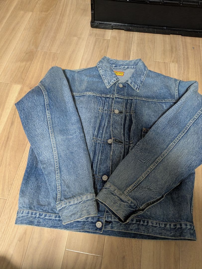 ヒューマンメイド　デニムジャケット ハート刺繍