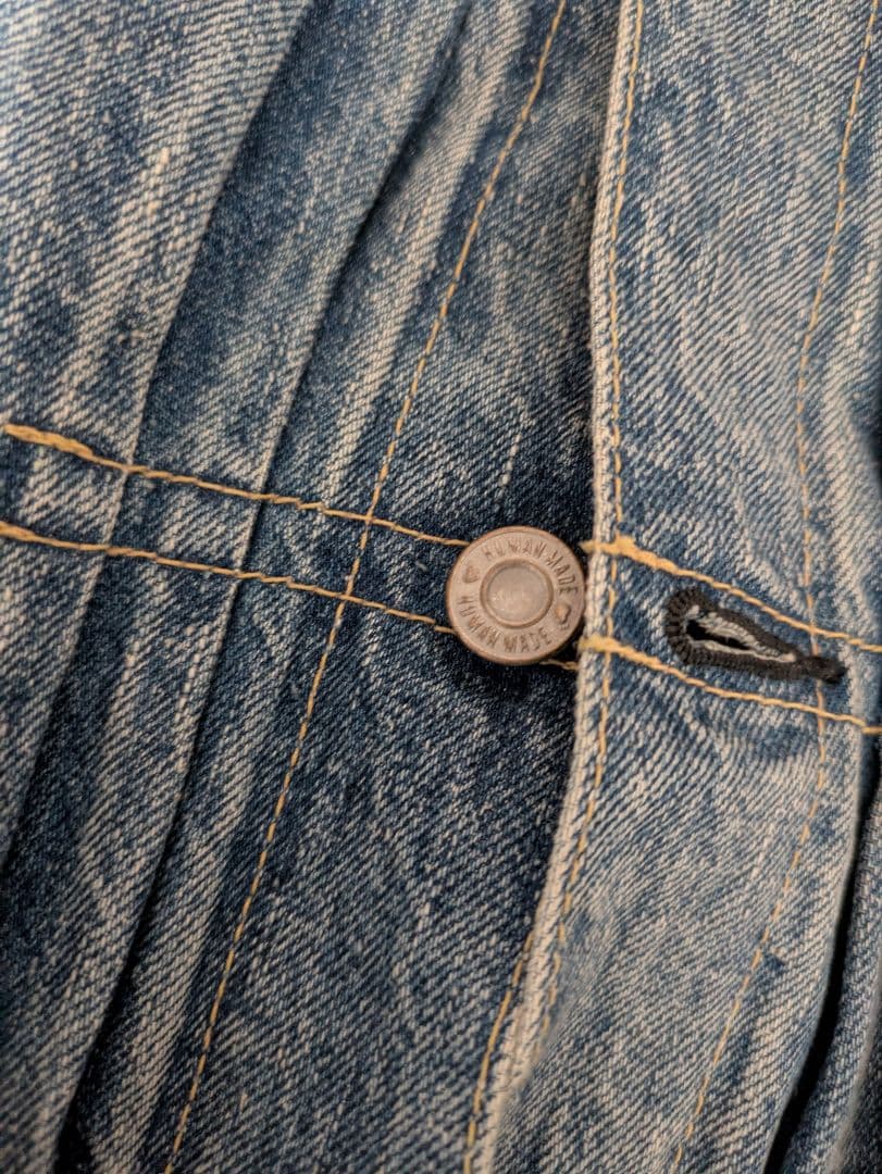 ヒューマンメイド　デニムジャケット ハート刺繍