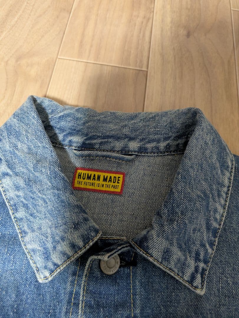 ヒューマンメイド　デニムジャケット ハート刺繍