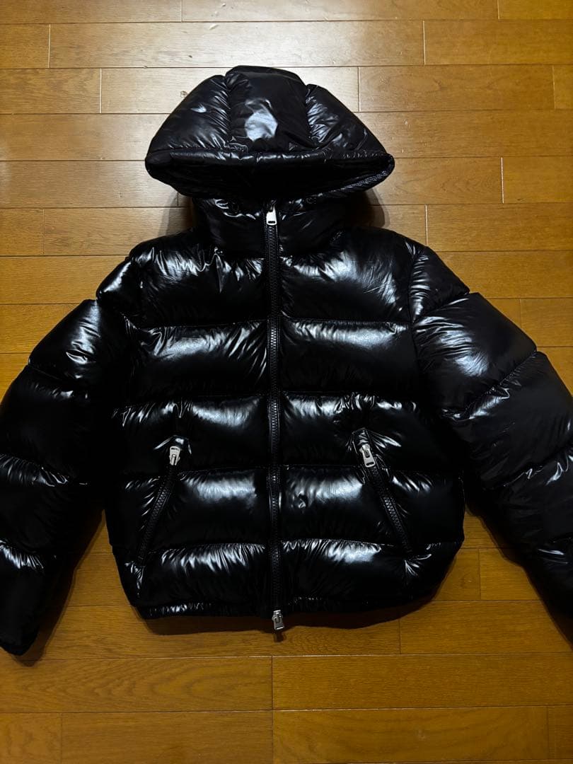 ZARA ブラック ダウンジャケット フード付き