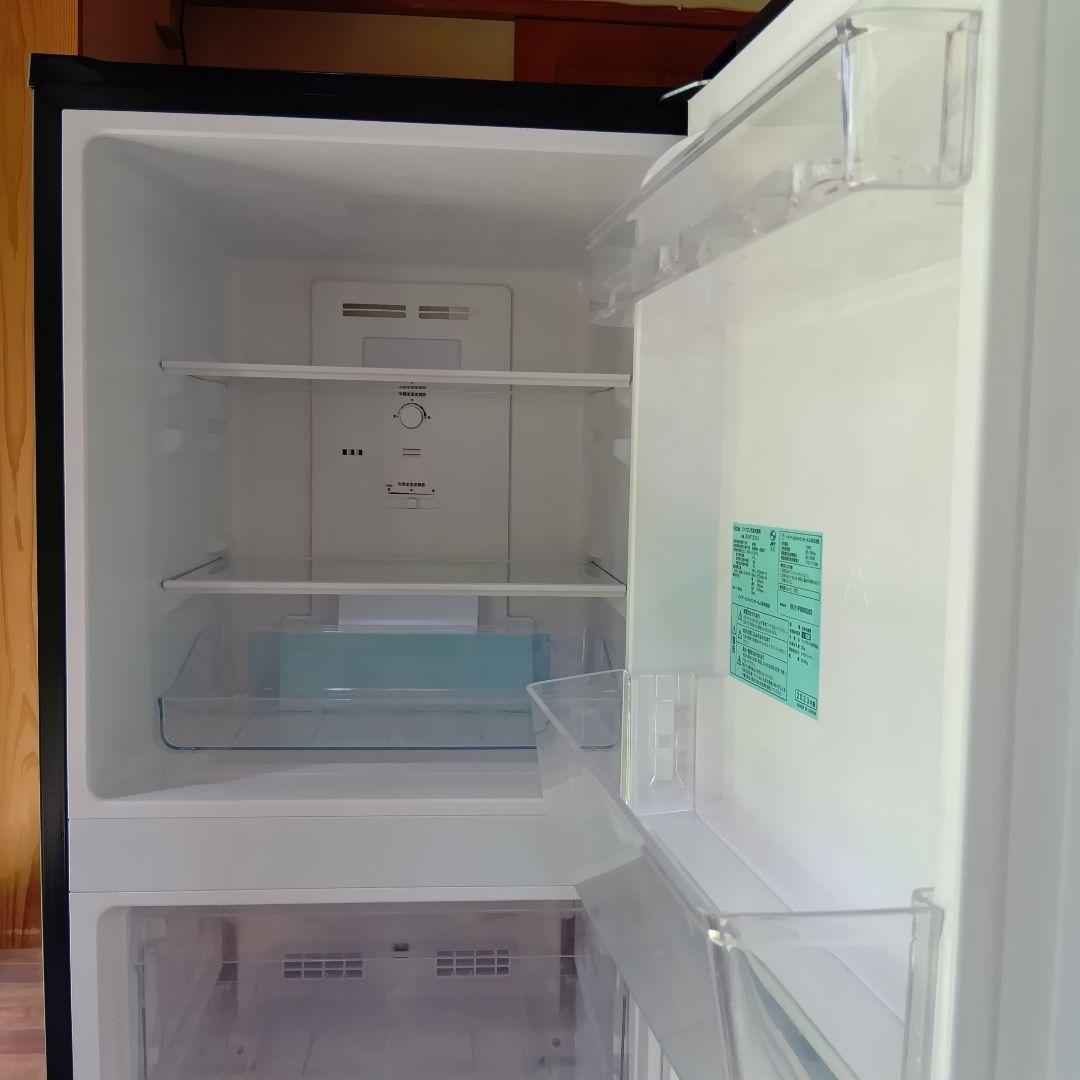 Haier2ドア冷蔵庫 黒 一人暮らし 2023 霜取不要 耐熱天板 『美品』