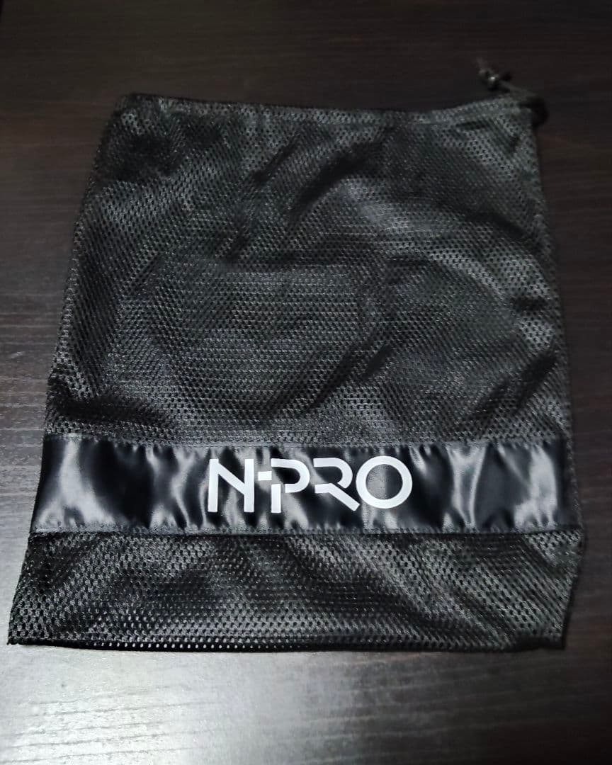 N-PRO ヘッドギア ブラック✕ホワイト メッシュバッグ付き