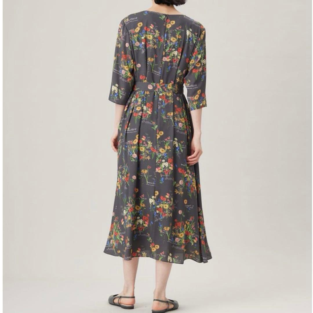 25SS 自由区 カタログ掲載 フラワーガーデンプリント ワンピース 38