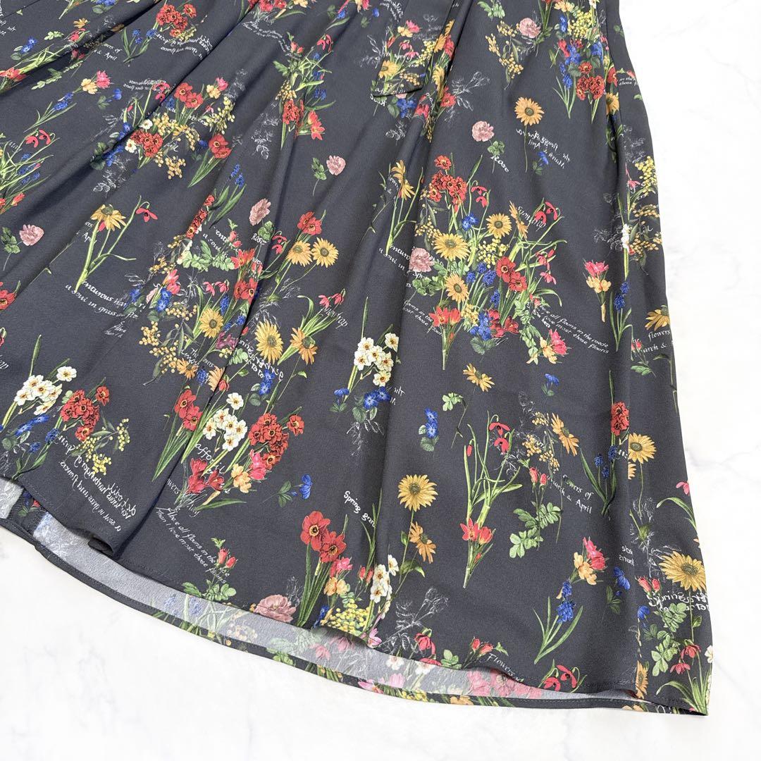 25SS 自由区 カタログ掲載 フラワーガーデンプリント ワンピース 38