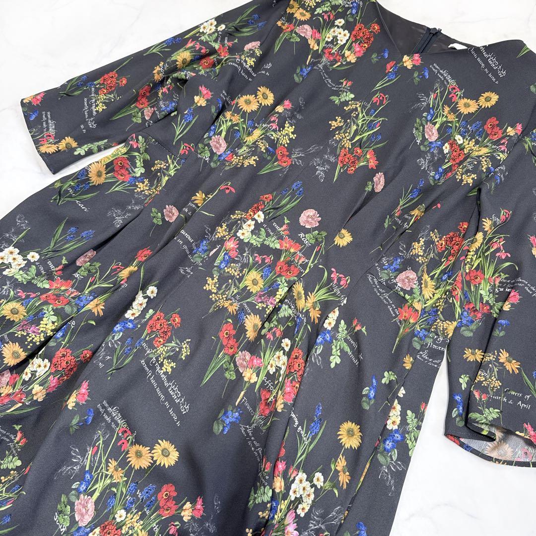 25SS 自由区 カタログ掲載 フラワーガーデンプリント ワンピース 38