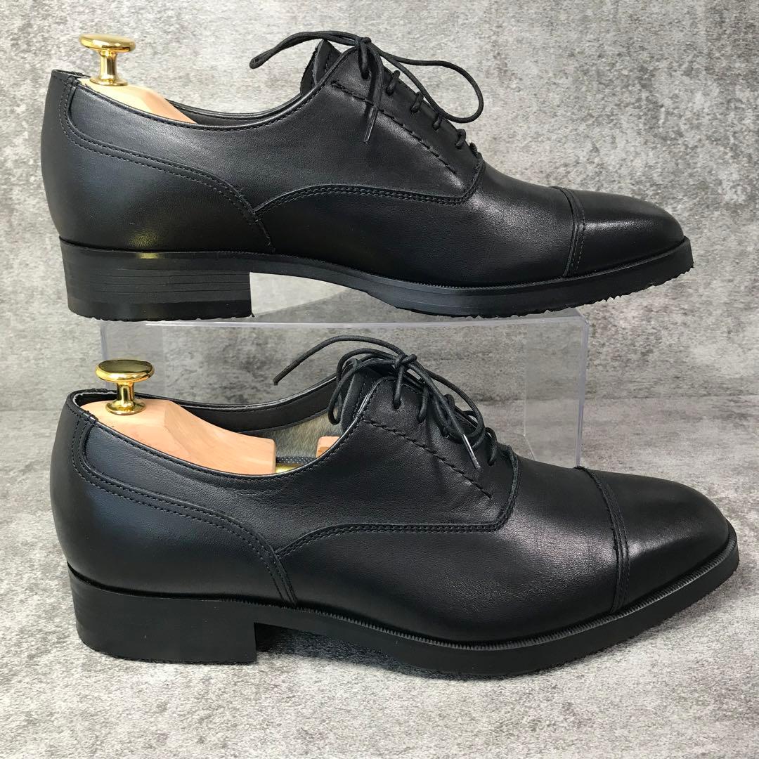 【極美品】リーガル 35HR 幅広25cm 3E 防水 ストレートチップ 黒