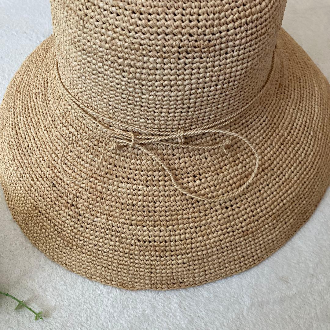 極美品⭐️HELEN KAMINSKI ストローハット 麦わら帽子 つば広め