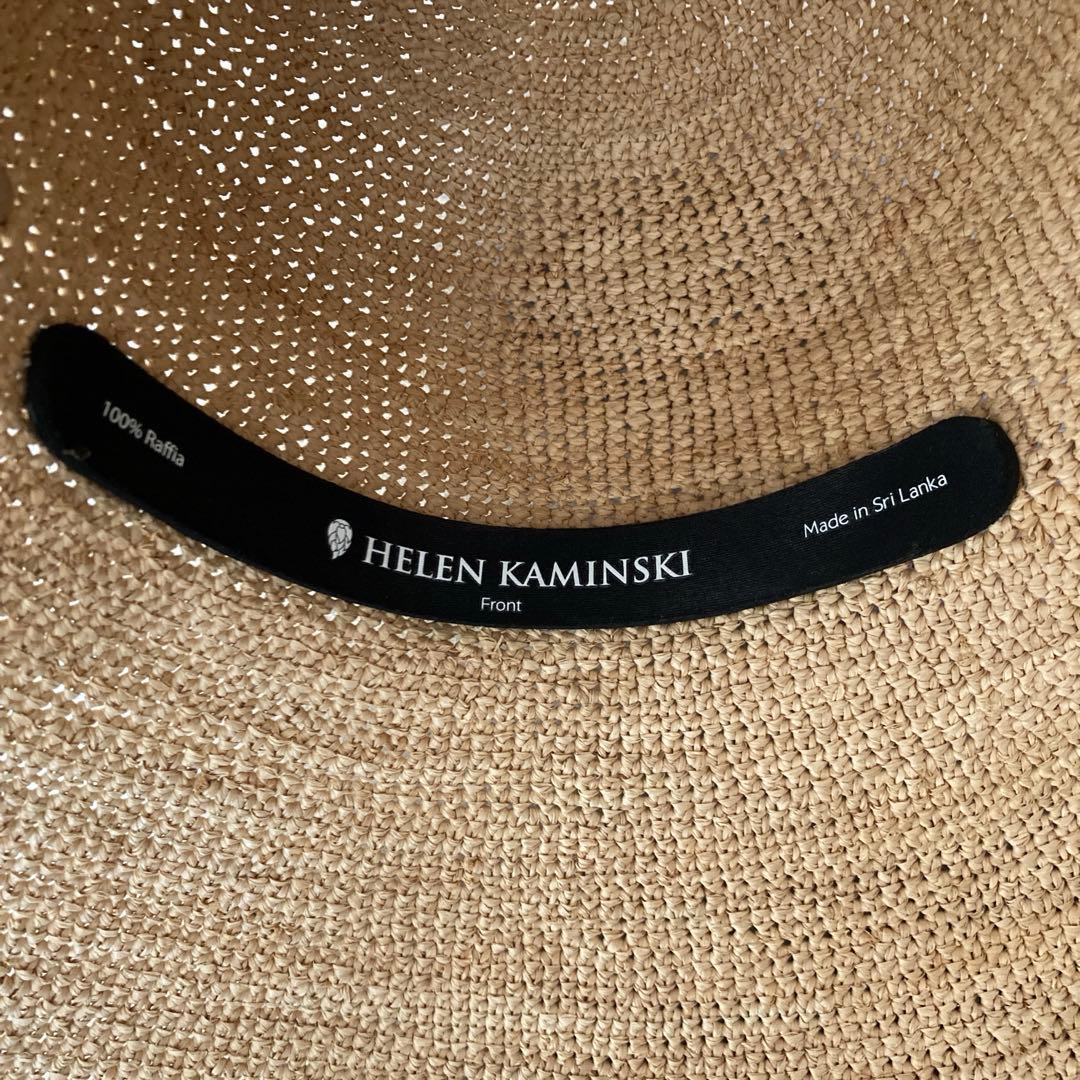 極美品⭐️HELEN KAMINSKI ストローハット 麦わら帽子 つば広め