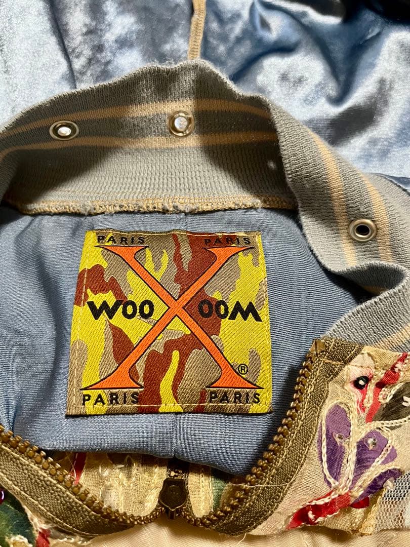 希少＊ヴィンテージ 刺繍入りメッシュ スカジャン S